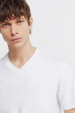 T-shirt col en V coupe slim en lycra