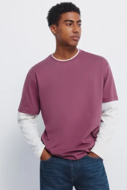 T-shirt double à manche longues
