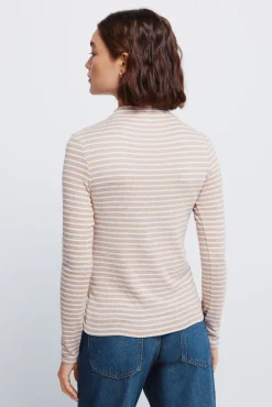 T-shirt doux au toucher col Perkins