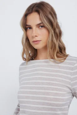 T-shirt en en maille rayures