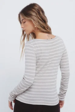 T-shirt en en maille rayures