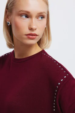 T-shirt en maille d&eacute;coup&eacute;e en maille