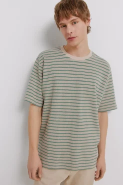 T-shirt en piqué à rayures