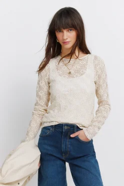 T-shirt manches longues en maille