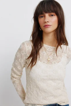 T-shirt manches longues en maille