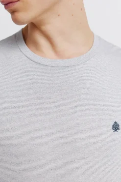 T-shirt micro rayure