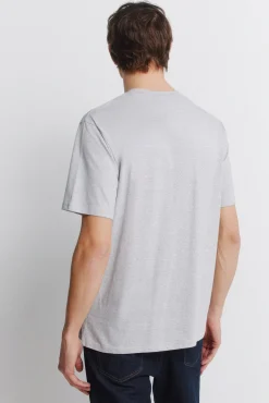 T-shirt micro rayure