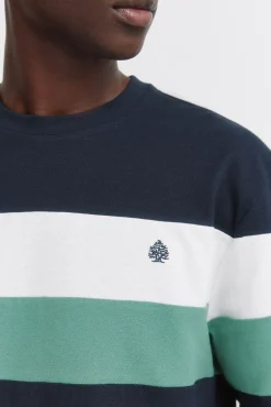 T-shirt piqué à manches longues avec découpes