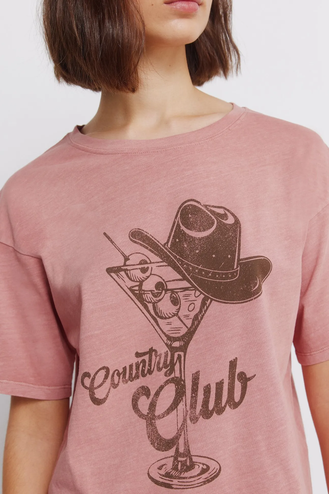 T-shirt "country club" en coton