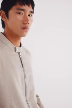 Veste effet daim micro-perfor&eacute;