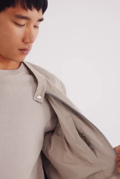 Veste effet daim micro-perfor&eacute;