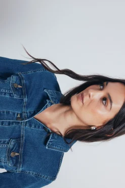 Veste en jean en coton