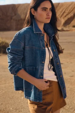 Veste oversize en denim