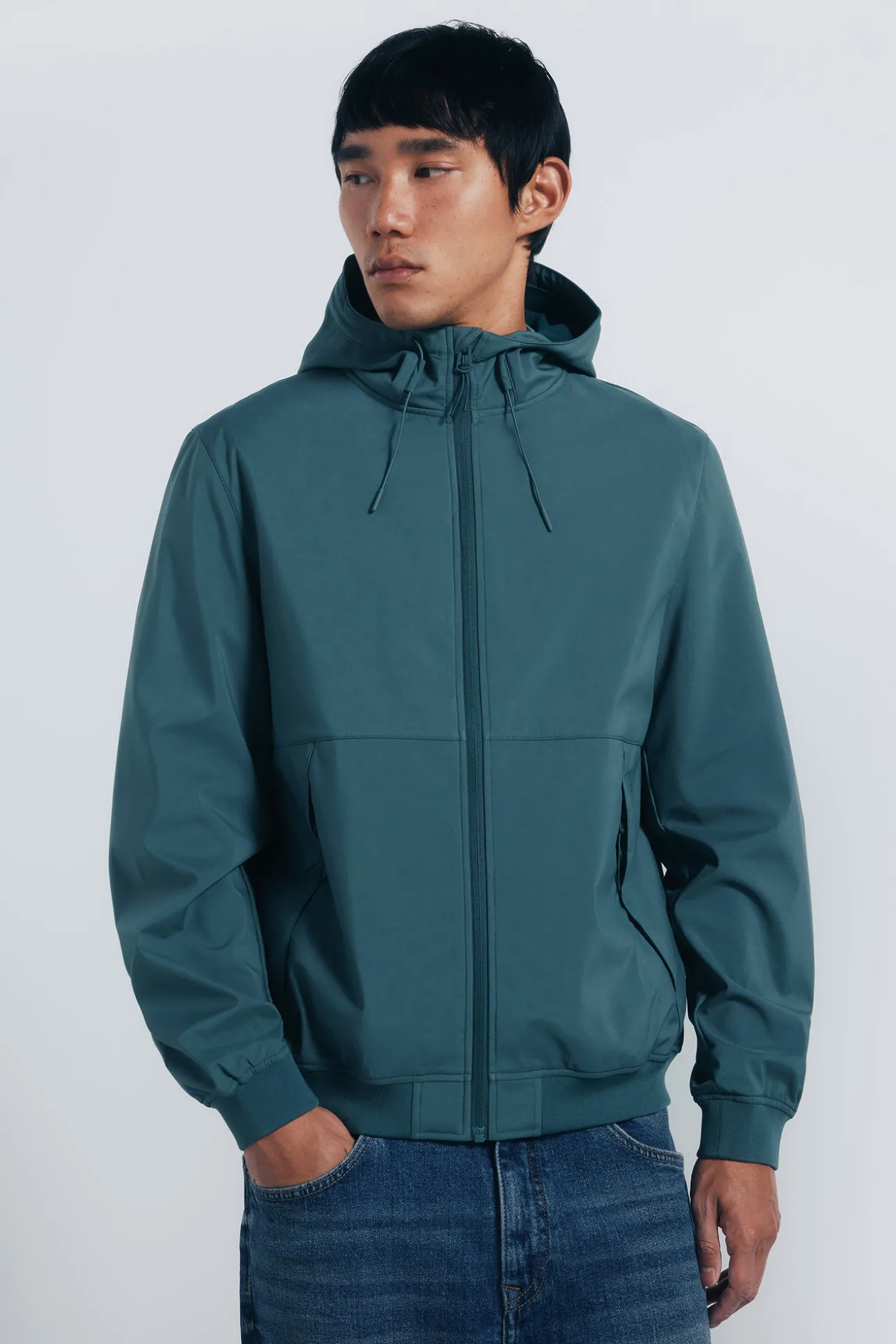 Veste softshell à capuche